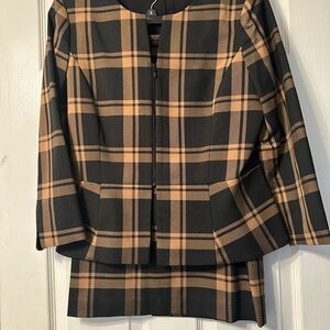 Preston & York Plaid Jacket - Black and Tan